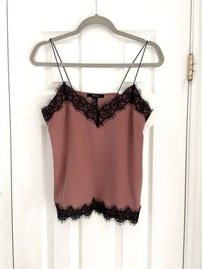 Forever 21 | Rose Pink Lace-Trim Cami Top